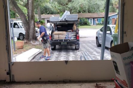 Installing new panels and rollers for Belleville NJ garage door